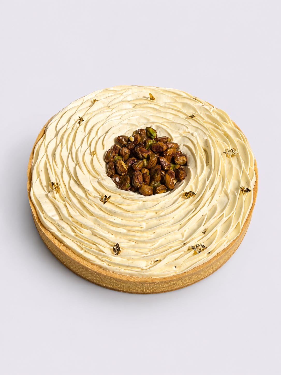 Tarte vanille & pistache de l'Atelier Givre